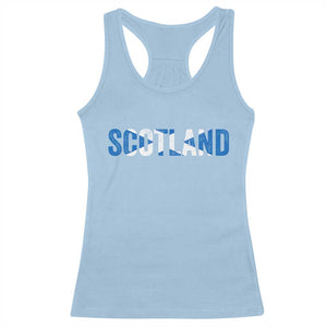 Vintage Scotland Racerback Tank Top Scottish Flag Retro Pride