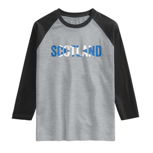 Vintage Scotland Raglan Shirt Scottish Flag Retro Pride