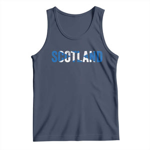 Vintage Scotland Tank Top Scottish Flag Retro Pride