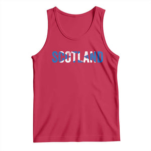 Vintage Scotland Tank Top Scottish Flag Retro Pride