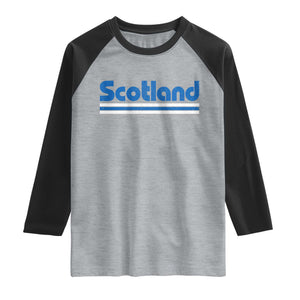 Scotland Scottish Flag Raglan Shirt SCOT Fan Retro Vintage