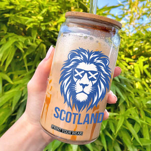 Vintage Scotland Lion Glass Can Retro SCOT Fan Scottish Flag