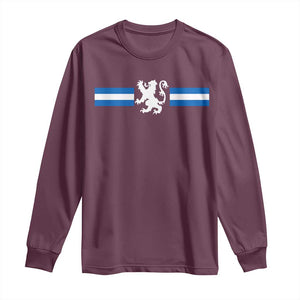 Scotland Lion Long Sleeve Shirt Retro Scottish Flag SCOT