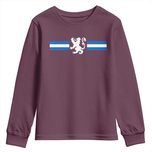 Scotland Lion Youth Sweatshirt Retro Scottish Flag SCOT