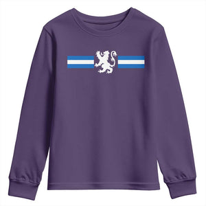 Scotland Lion Youth Sweatshirt Retro Scottish Flag SCOT
