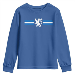 Scotland Lion Youth Sweatshirt Retro Scottish Flag SCOT
