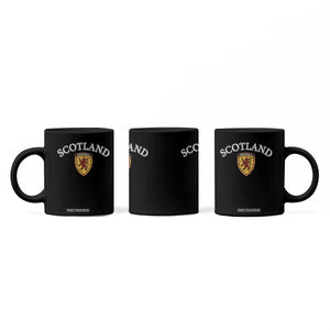 Scotland Soccer Coffee Mug Scottish Rampant Lion Scotland Coat of Arms Banner Football Fan