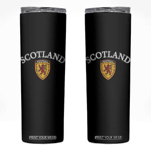 Scotland Soccer Skinny Tumbler Scottish Rampant Lion Scotland Coat of Arms Banner Football Fan