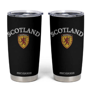 Scotland Soccer Tumbler Cup Scottish Rampant Lion Scotland Coat of Arms Banner Football Fan