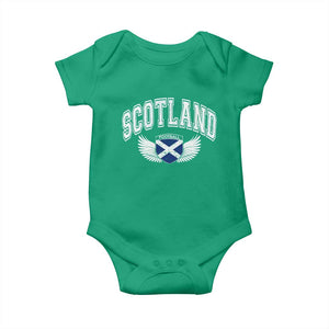 Scotland Soccer Baby Onesie Retro Vintage Scottish Flag Football Fan