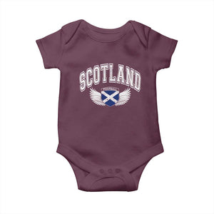 Scotland Soccer Baby Onesie Retro Vintage Scottish Flag Football Fan