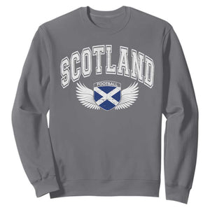 Scotland Soccer Sweatshirt Retro Vintage Scottish Flag Football Fan