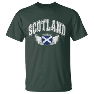 Scotland Soccer T Shirt Retro Vintage Scottish Flag Football Fan