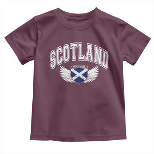 Scotland Soccer Toddler T Shirt Retro Vintage Scottish Flag Football Fan