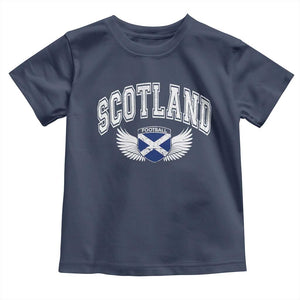 Scotland Soccer Toddler T Shirt Retro Vintage Scottish Flag Football Fan