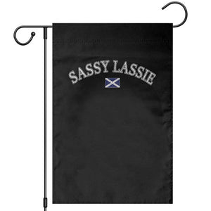 Sassy Lassie Scotland Flag Garden Flag Funny Scottish Pride Heritage Gift TS10 Black Print Your Wear