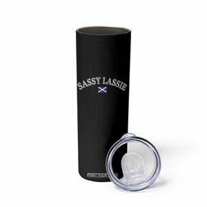 Sassy Lassie Scotland Flag Skinny Tumbler Funny Scottish Pride Heritage Gift TS10 Print Your Wear