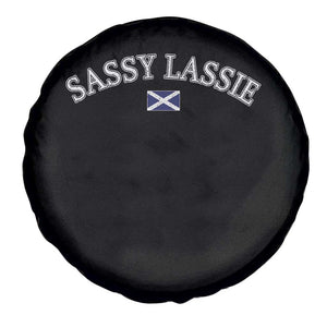 Sassy Lassie Scotland Flag Spare Tire Cover Funny Scottish Pride Heritage Gift TS10 Print Your Wear