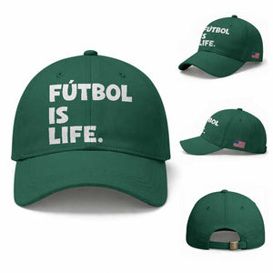 Futbol is Life Baseball Cap Funny Soccer Gift For Football Players Fans TS10 Baseball Cap Universal Fit Irish Green Print Your Wear