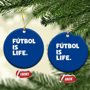 Futbol is Life Ceramic Ornament Funny Soccer Gift For Football Players Fans TS10 1pc Blue Print Your Wear
