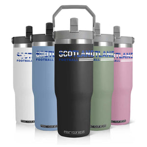 Scotland Football Pride Flip Straw Tumbler Scottish Flag Soccer Fan National Team Fans