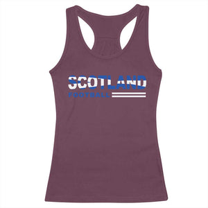 Scotland Football Pride Racerback Tank Top Scottish Flag Soccer Fan National Team Fans