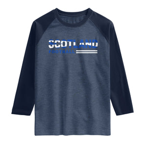 Scotland Football Pride Raglan Shirt Scottish Flag Soccer Fan National Team Fans