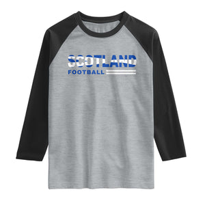Scotland Football Pride Raglan Shirt Scottish Flag Soccer Fan National Team Fans