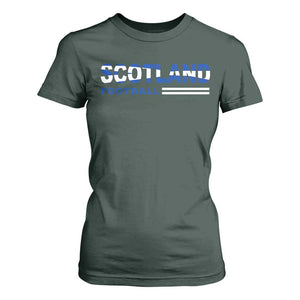 Scotland Football Pride T Shirt For Women Scottish Flag Soccer Fan National Team Fans