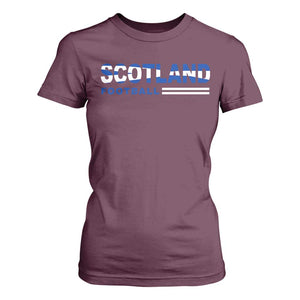 Scotland Football Pride T Shirt For Women Scottish Flag Soccer Fan National Team Fans