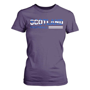 Scotland Football Pride T Shirt For Women Scottish Flag Soccer Fan National Team Fans
