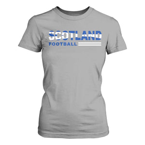 Scotland Football Pride T Shirt For Women Scottish Flag Soccer Fan National Team Fans