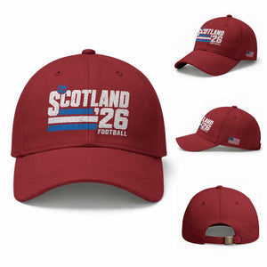 Scotland Football Fan Baseball Cap Scottish Soccer Supporter Scottish Flag 2026