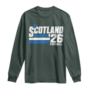 Scotland Football Fan Long Sleeve Shirt Scottish Soccer Supporter Scottish Flag 2026