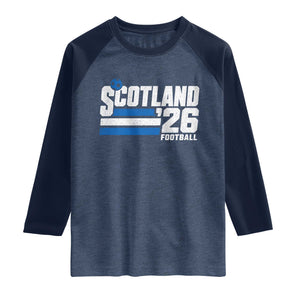 Scotland Football Fan Raglan Shirt Scottish Soccer Supporter Scottish Flag 2026