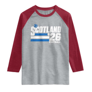 Scotland Football Fan Raglan Shirt Scottish Soccer Supporter Scottish Flag 2026