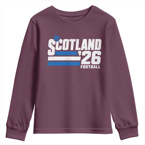 Scotland Football Fan Youth Sweatshirt Scottish Soccer Supporter Scottish Flag 2026