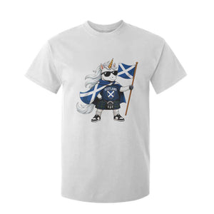 Funny Scotland Unicorn T Shirt For Kid Cool Scottish Unicorn with Kilt Flag Scotland Pride Football Fans