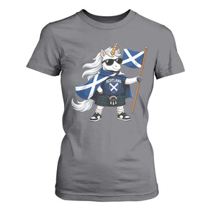 Funny Scotland Unicorn T Shirt For Women Cool Scottish Unicorn with Kilt Flag Scotland Pride Football Fans