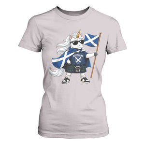 Funny Scotland Unicorn T Shirt For Women Cool Scottish Unicorn with Kilt Flag Scotland Pride Football Fans