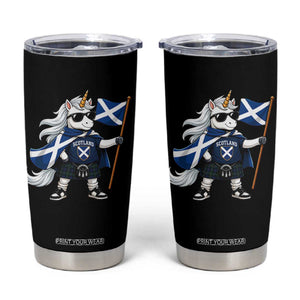 Funny Scotland Unicorn Tumbler Cup Cool Scottish Unicorn with Kilt Flag Scotland Pride Football Fans