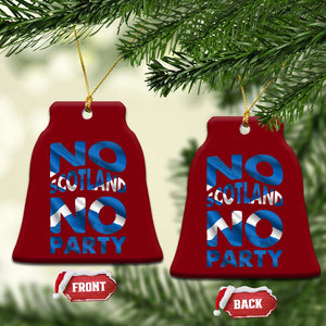 No Scotland No Party Scottish Ceramic Ornament Retro Scottish Banner Fan Scotland Flag