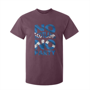 No Scotland No Party Scottish T Shirt For Kid Retro Scottish Banner Fan Scotland Flag
