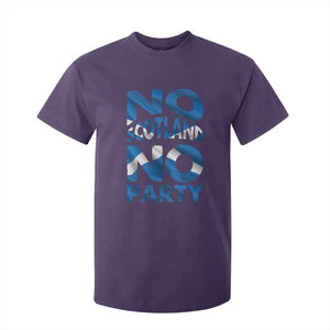 No Scotland No Party Scottish T Shirt For Kid Retro Scottish Banner Fan Scotland Flag