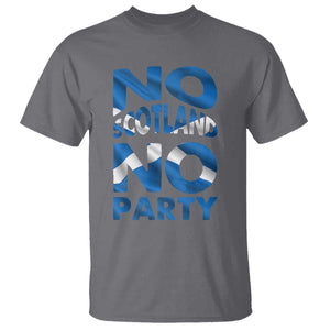 No Scotland No Party Scottish T Shirt Retro Scottish Banner Fan Scotland Flag