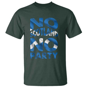 No Scotland No Party Scottish T Shirt Retro Scottish Banner Fan Scotland Flag