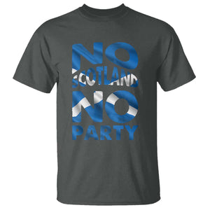 No Scotland No Party Scottish T Shirt Retro Scottish Banner Fan Scotland Flag