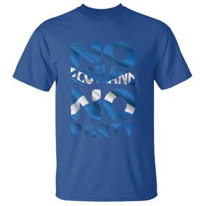 No Scotland No Party Scottish T Shirt Retro Scottish Banner Fan Scotland Flag