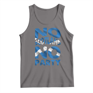 No Scotland No Party Scottish Tank Top Retro Scottish Banner Fan Scotland Flag
