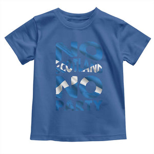 No Scotland No Party Scottish Toddler T Shirt Retro Scottish Banner Fan Scotland Flag